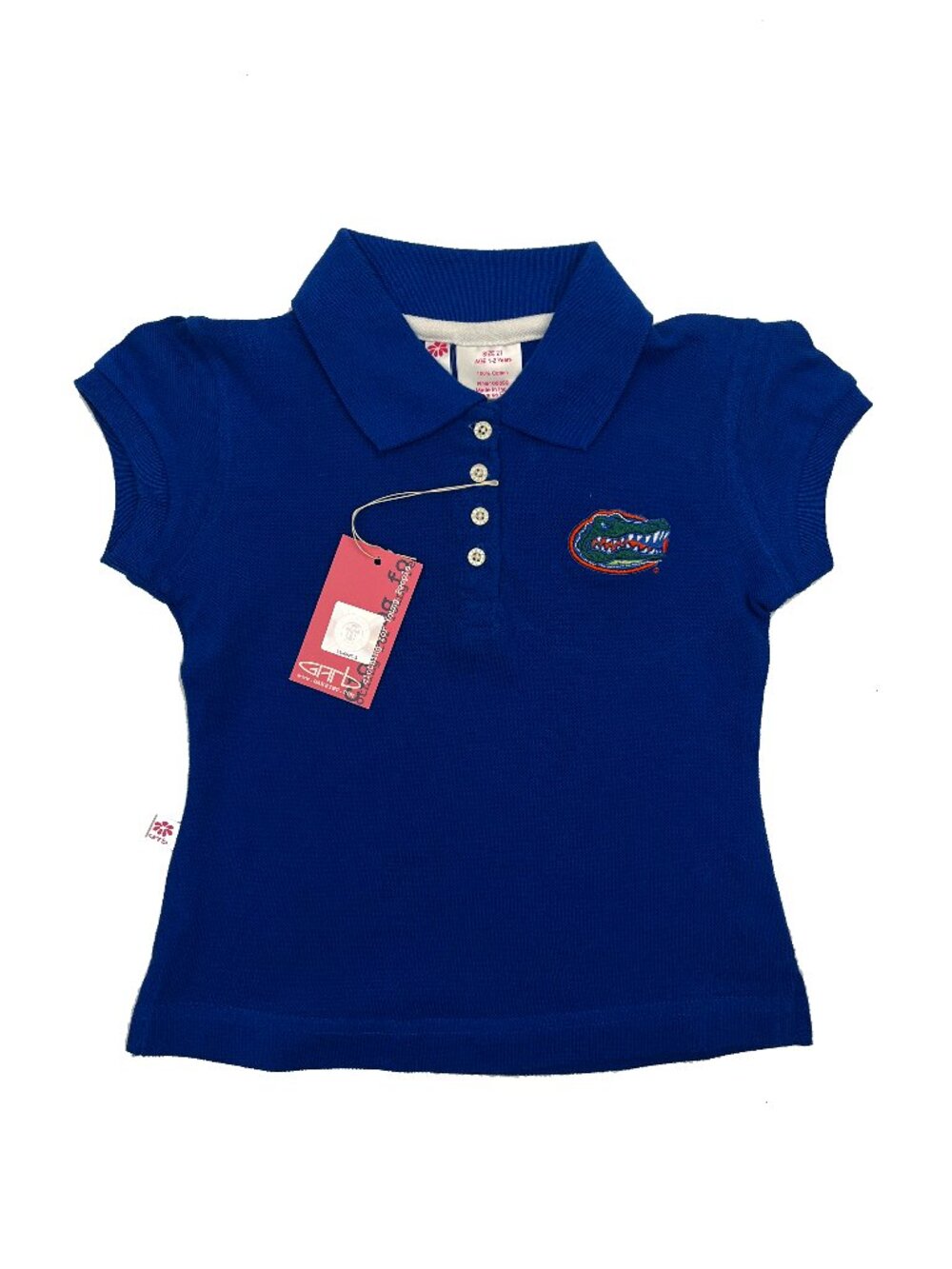 Florida Gators Football Girls Toddler Blue Polo Shirt 2T